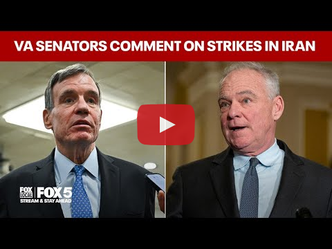 Virginia Senators Mark Warner and Tim Kaine weigh in on military strikes in Iran